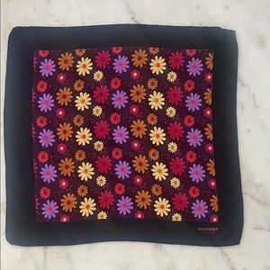 Duchamp Pocket Square Silk Scarf Floral